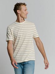 No-Excess T-Shirt Crewneck Jacquard Stripes