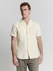 No Excess Short Sleeve Shirt Structure Ecru