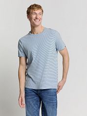 No Excess Stripes T-Shirt Light Blue