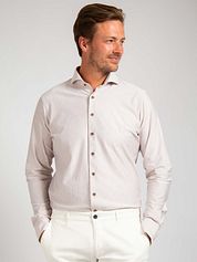 Suitable Herringbone Shirt Sand