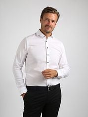 Suitable Melange Shirt White