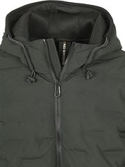 No Excess Jacket Knitted Sleeve Dark Green