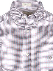 Gant Casual Shirt Poplin Plaid Blue Red