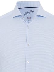 Pure Shirt Functional Pied De Poule Blue
