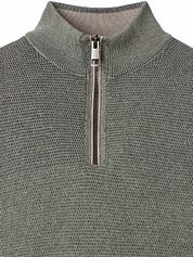 Casa Moda Halfzip Pullover Structure Green