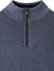 Casa Moda Halfzip Pullover Structure Blue