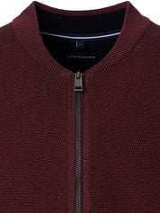 Casa Moda Pullover Zip Structure Burgundy
