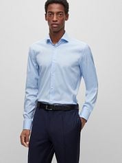 BOSS Hank Shirt Light Blue