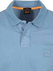 BOSS Passenger Polo Shirt Open Blue