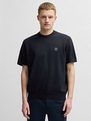 BOSS Knitted T-shirt Kanache Navy