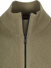 BOSS Kanozip Cardigan Olive Green