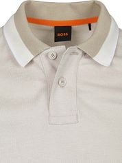 BOSS Peoxfordlong Polo Shirt Beige