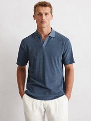 Marc O'Polo Polo Shirt Riva Terry Cloth Blue