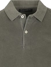 Marc O'Polo Longsleeve Polo Shirt Olive Green