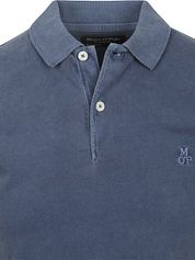 Marc O'Polo Longsleeve Polo Shirt Dark Blue