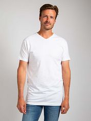 Alan Red Vermont Extra Long T-shirts White 2-Pack