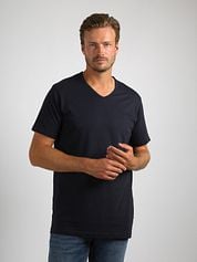 Slater 4-pack Basic Fit T-shirt V-neck Navy