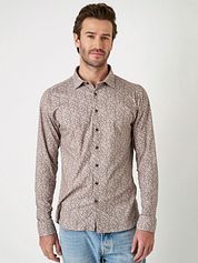 Desoto Shirt Timeless Elegance Print Paisley Beige