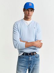 Gant Pullover V-Neck Light Blue