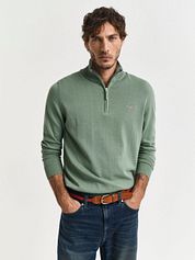 Gant Half Zip Pullover Green