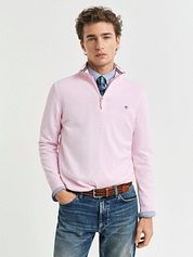 Gant Half Zip Pullover Light Pink