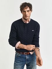 Gant Pullover Cable Navy