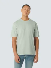No Excess T-Shirt Melange Mint Groen
