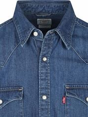Levi's Barstow Western Shirt Mid Blue 