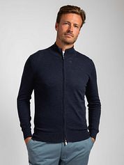 Suitable Cardigan Slub Yarn Navy