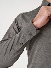 Desoto Non Iron Shirt Kent Melange Grey