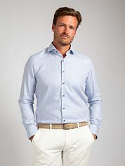 Suitable Shirt Check Print Blue