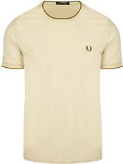 Fred Perry M1588 Twin Tipped T Shirt Beige