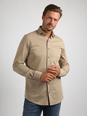 Suitable Shirt Pique Beige