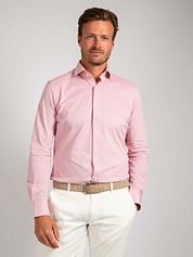 Suitable Shirt Knitted Pique Pink