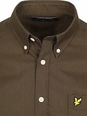 Lyle & Scott Shirt Plain Oxford Olive
