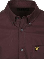 Lyle & Scott Shirt Plain Oxford Bordeaux