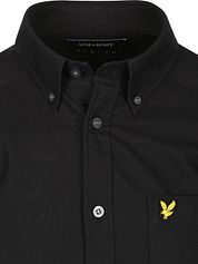Lyle & Scott Shirt Plain Oxford Black