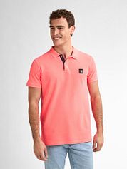 Petrol Piqué Polo Shirt Marlin Coral
