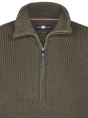 Petrol Half Zip Pullover Army Green