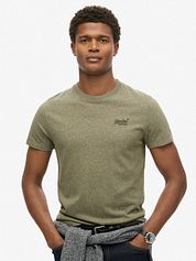 Superdry Classic T Shirt Melange Olive