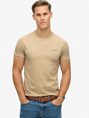 Superdry Classic T Shirt Melange Beige