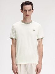 Fred Perry M1588 Twin Tipped T Shirt Off-White 
