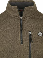 Superdry Half Zip Pullover Fleece Olive