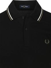  Fred Perry Polo Twin Tipped M3600 Black W54