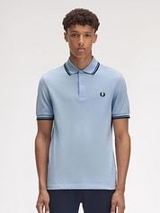 Fred Perry M3600 Polo Shirt Light Blue Y58