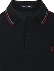  Fred Perry Polo Twin Tipped M3600 Navy Z58