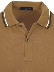  Fred Perry Polo Twin Tipped M3600 Brown Z60