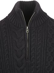 Superdry Half Zip Pullover Jacob Cable Navy