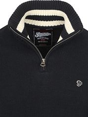 Superdry Half Zip Pullover Heavy Navy