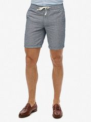 Superdry Short Linen Merchant navy Stripe